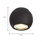 Modern LED Flush Mount Ceiling Light Minimalist Geometric Spotlight Fixture for Aisle and Kitchen