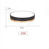 12 Inch Minimalist Round LED Flush Mount Ceiling Lamp for Modern Home Lighting