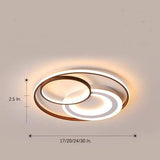 3 Ring Dimmable LED Modern Flush Mount Ceiling Light for Living Room and Bedroom