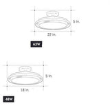 Modern Minimalism Circular LED Flush Mount Ceiling Lamp for Indoor Home Lighting