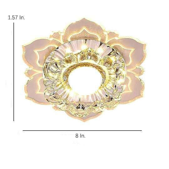 Modern Flower Shape LED Flush Mount Ceiling Light Fixture for Kids Bedroom and Nursery