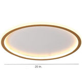 Geometric Square Circular Dimmable LED Flush Mount Nordic Ceiling Light Fixture