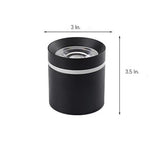 Modern Minimalist LED Flush Mount Ceiling Light Cylindrical Aluminum Geometric Fixture White Black