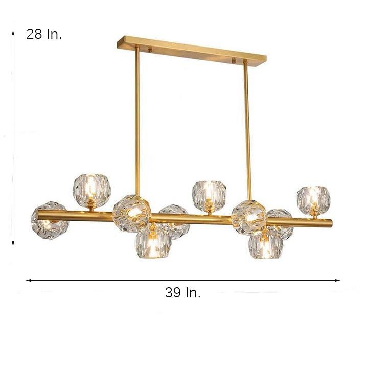 Modern Crystal Globe Cluster Flush Mount Ceiling Light with Metal Frame and LED Illumination