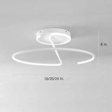Dimmable Modern Geometric LED Ceiling Light Fixture Minimalist Flush Mount Metal Lighting for Bedrooms