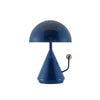 Modern Geometric Metal Table Lamp with Pyramidal Base and Dome Shade for Office and Bedside Reading