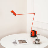 Dynamo Minimalist Adjustable LED Table Lamp Rotating Metal Desk Light for Modern Bedroom Office