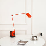 Dynamo Minimalist Adjustable LED Table Lamp Rotating Metal Desk Light for Modern Bedroom Office