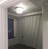 Dauphine Crystal Flush Mount Ceiling Light in Weathered Gray Metal Finish