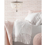Dauphine Crystal Flush Mount Ceiling Light in Weathered Gray Metal Finish