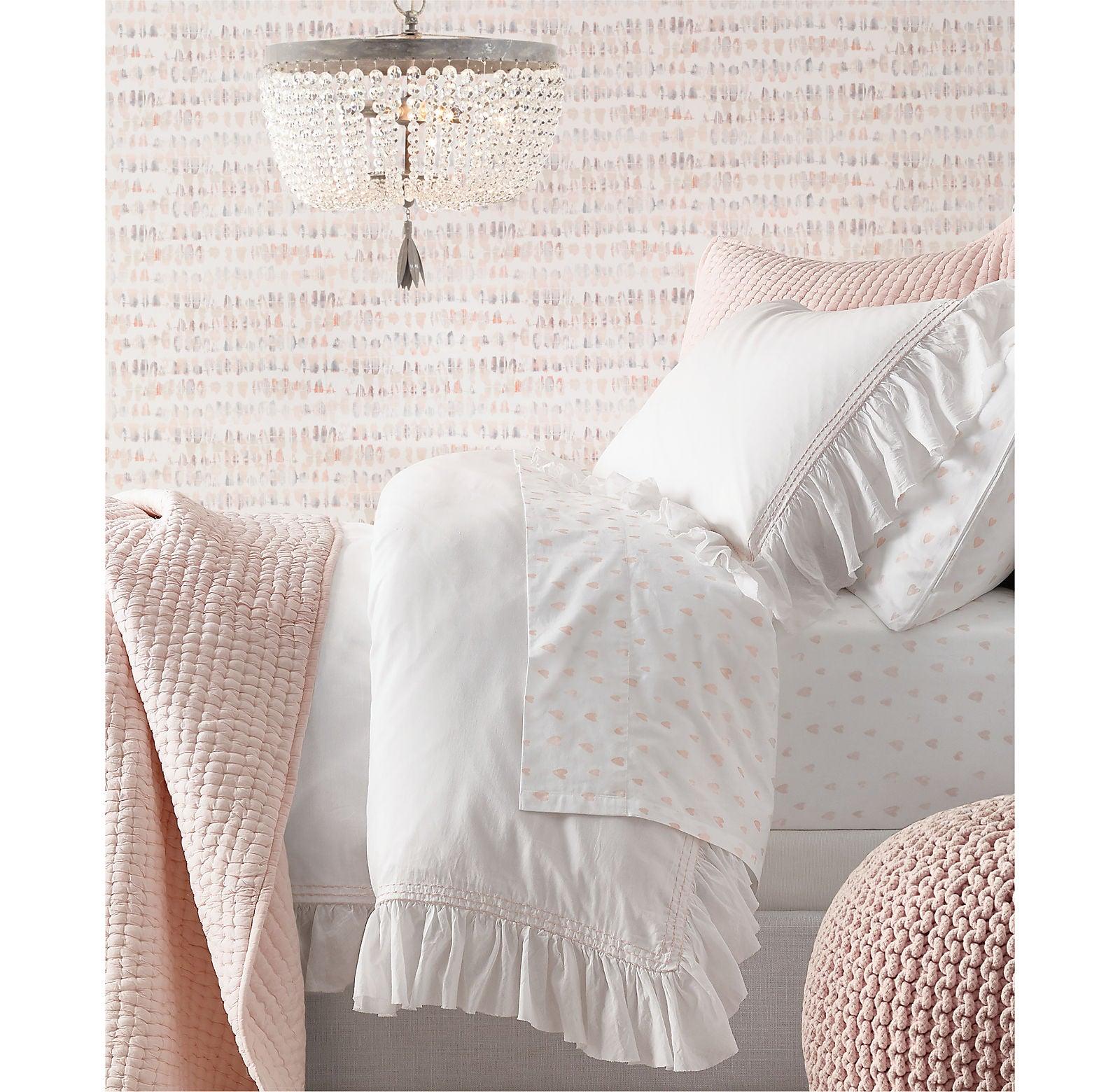 Dauphine Crystal Flush Mount Ceiling Light in Weathered Gray Metal Finish
