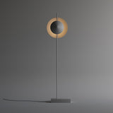 Modern Dawn Geometric Floor Lamp with Layered Lighting and Hand Made Aluminum Base