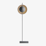 Modern Dawn Geometric Floor Lamp with Layered Lighting and Hand Made Aluminum Base
