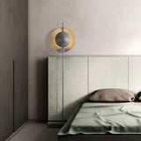 Modern Dawn Geometric Floor Lamp with Layered Lighting and Hand Made Aluminum Base