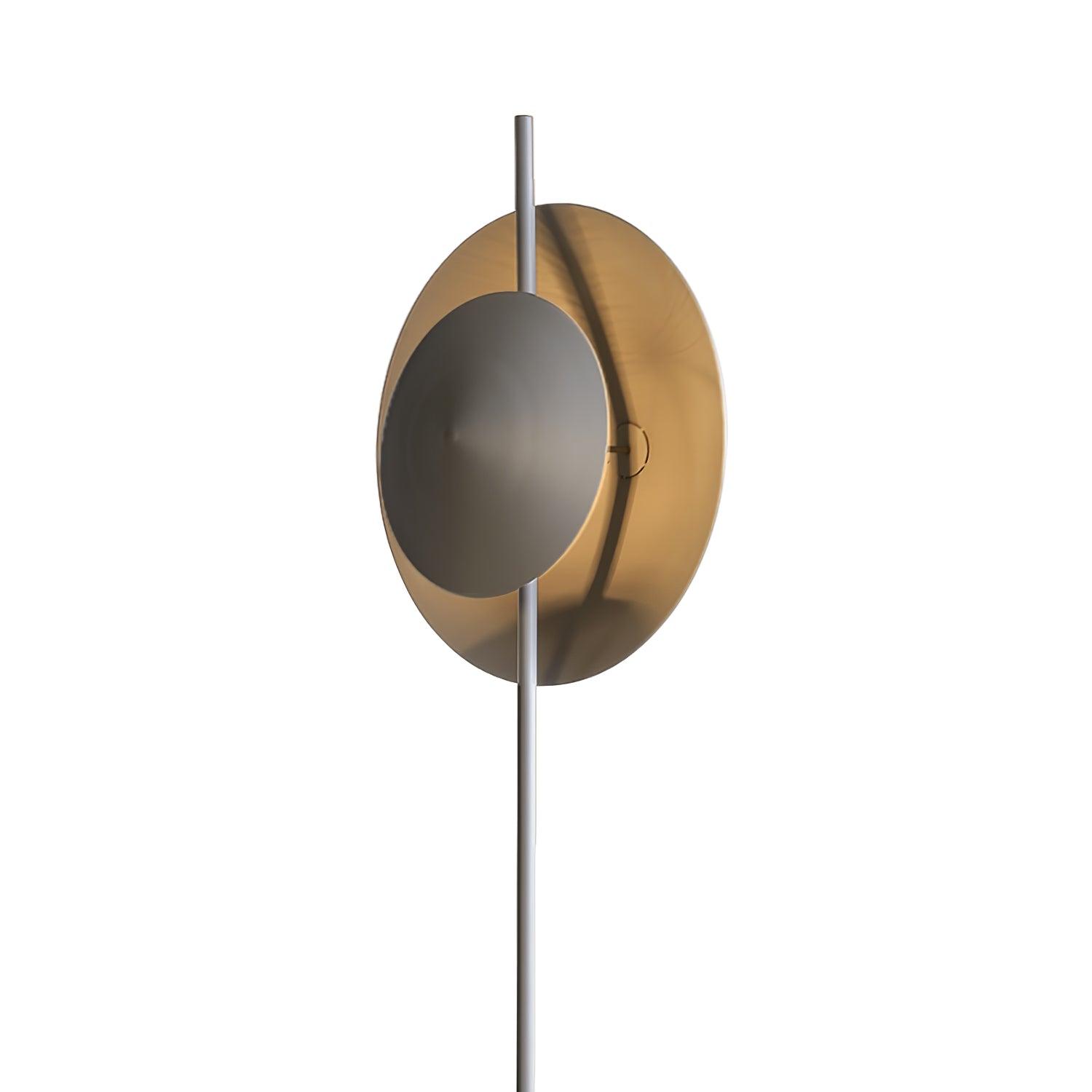 Modern Dawn Geometric Floor Lamp with Layered Lighting and Hand Made Aluminum Base