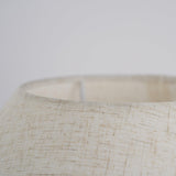 Decker Ceramic Bedside Table Lamp with Pottery Vase Base and Fabric Shade
