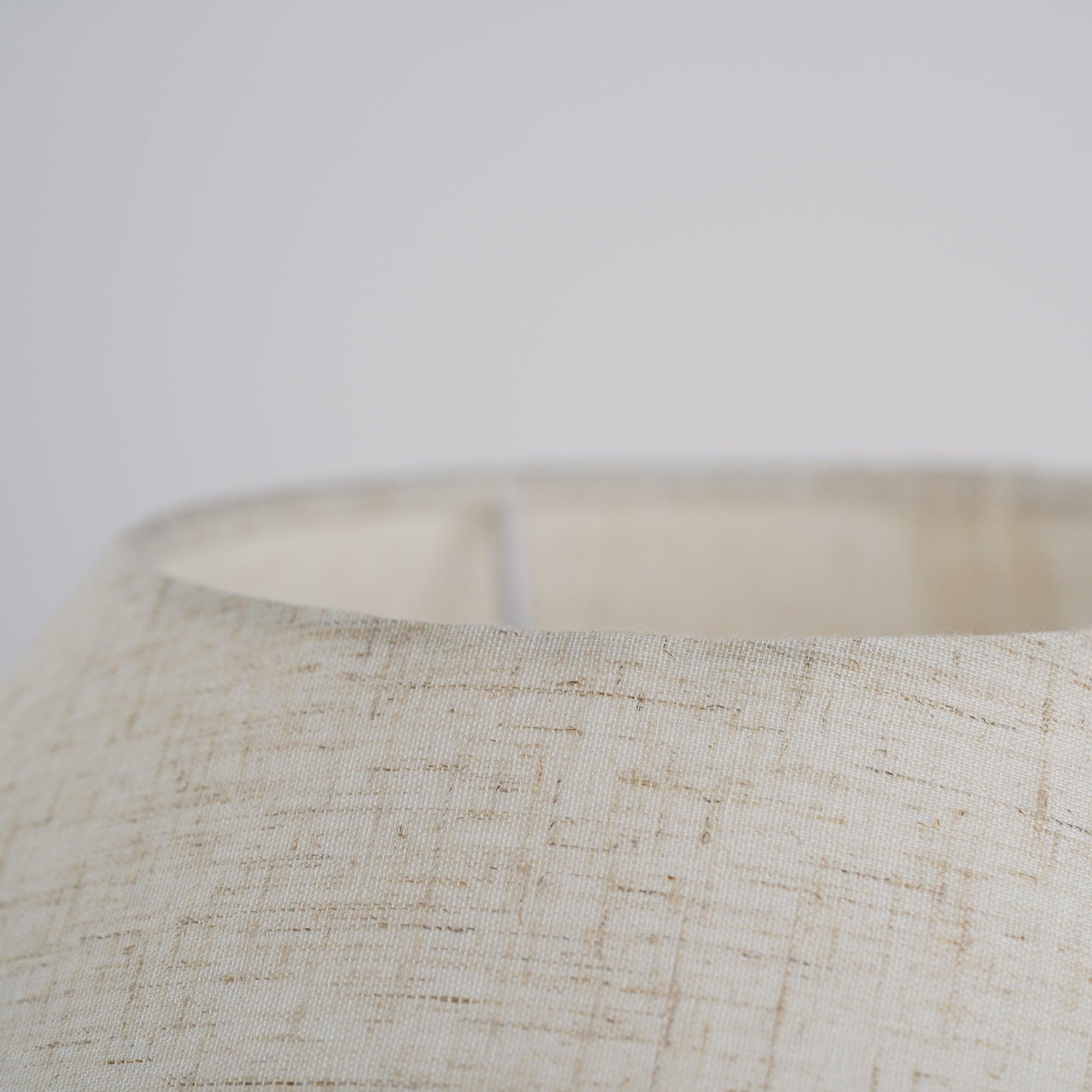 Decker Ceramic Bedside Table Lamp with Pottery Vase Base and Fabric Shade