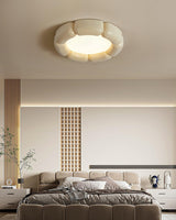 Modern Minimalist Resin LED Flush Mount Ceiling Lamp for Contemporary Interior Spaces