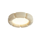 Modern Minimalist Resin LED Flush Mount Ceiling Lamp for Contemporary Interior Spaces