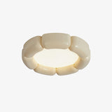 Modern Minimalist Resin LED Flush Mount Ceiling Lamp for Contemporary Interior Spaces