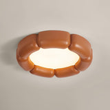 Modern Minimalist Resin LED Flush Mount Ceiling Lamp for Contemporary Interior Spaces
