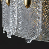 elegant-gold-patterned-glass-petal-round-chandelier-with-hand-formed-glass