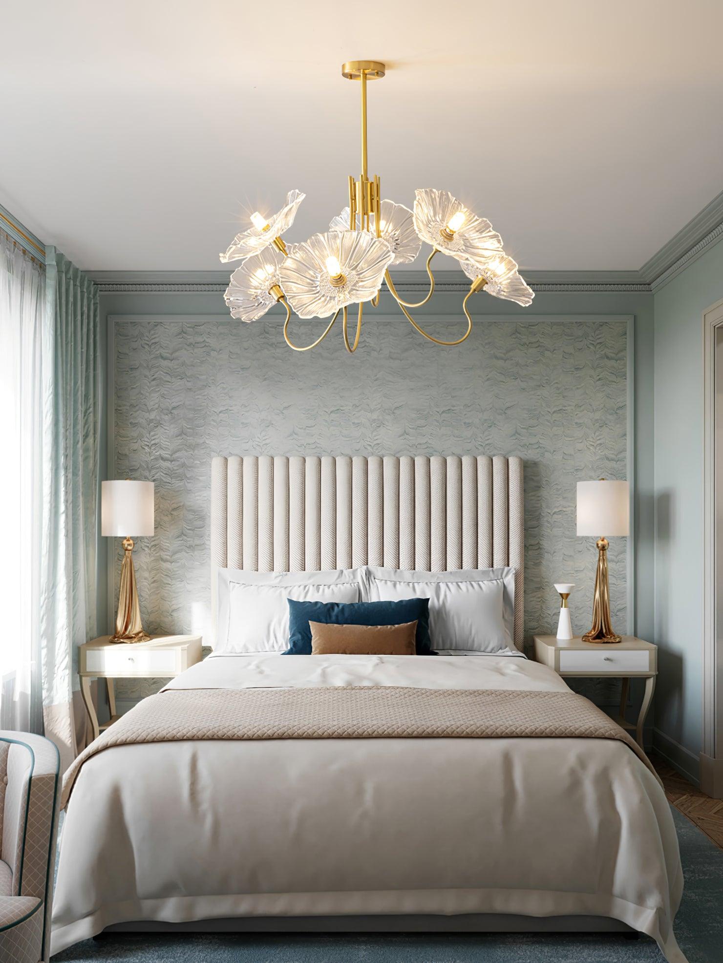 contemporary-glass-lotus-leaf-pendant-light-gold-chandelier-for-elegant-interior-design