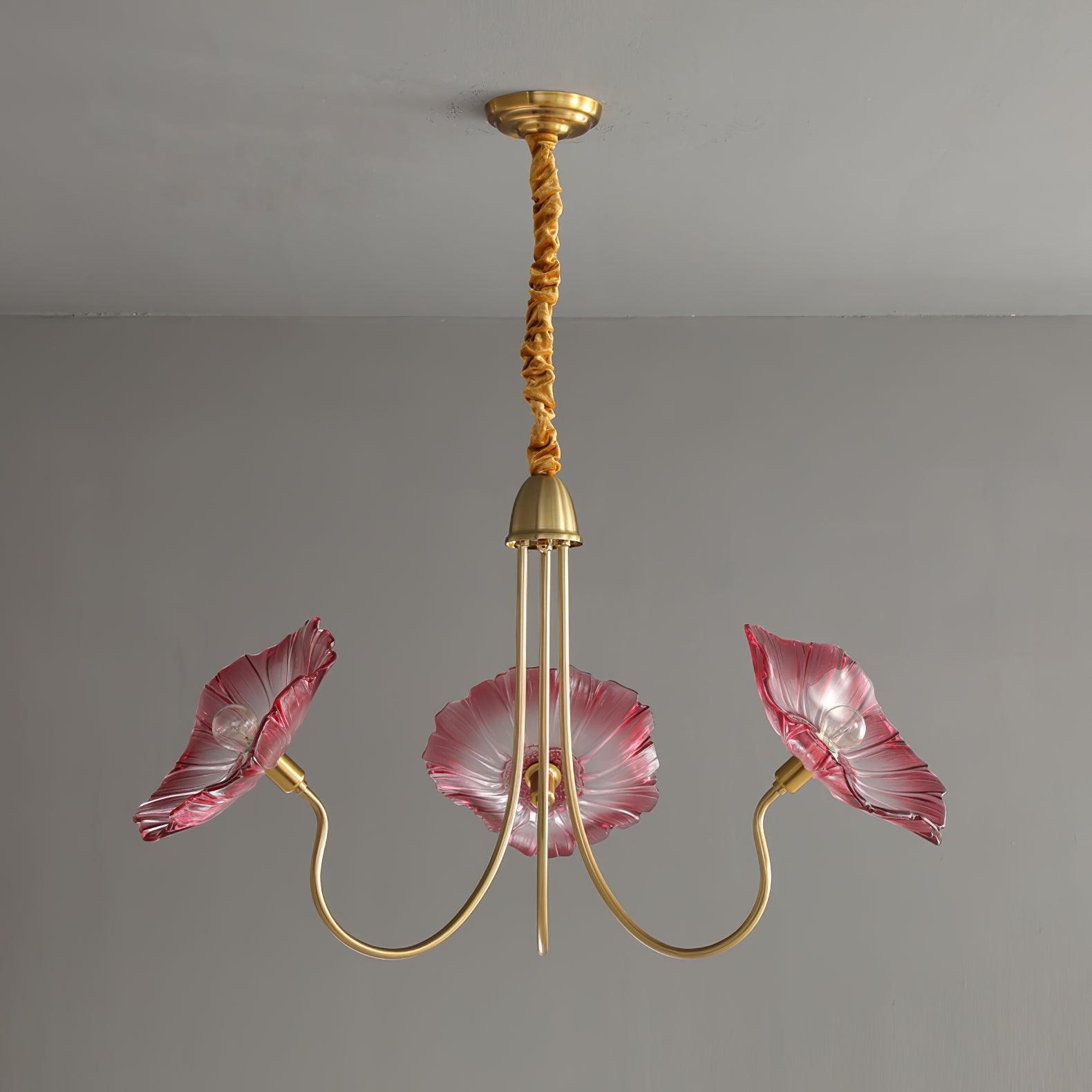 contemporary-glass-lotus-leaf-pendant-light-gold-chandelier-for-elegant-interior-design