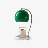 Modern Spherical Chrome Candle Warmer Lamp for Scented Wax Melting and Bedside Use