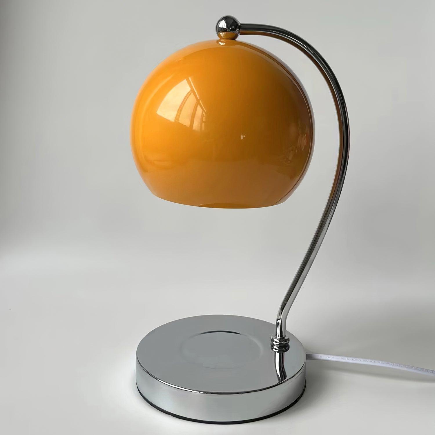Modern Spherical Chrome Candle Warmer Lamp for Scented Wax Melting and Bedside Use