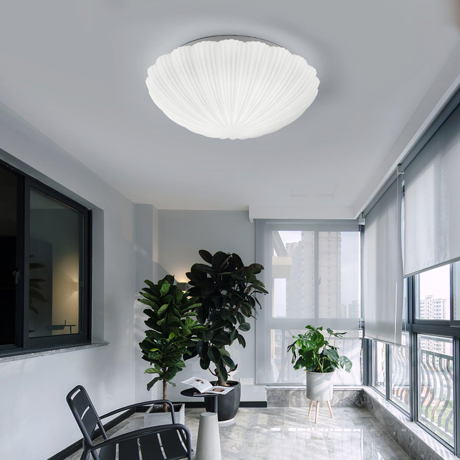 elegant-modern-round-glass-seashell-flush-mount-led-ceiling-lamp-for-indoor-spaces