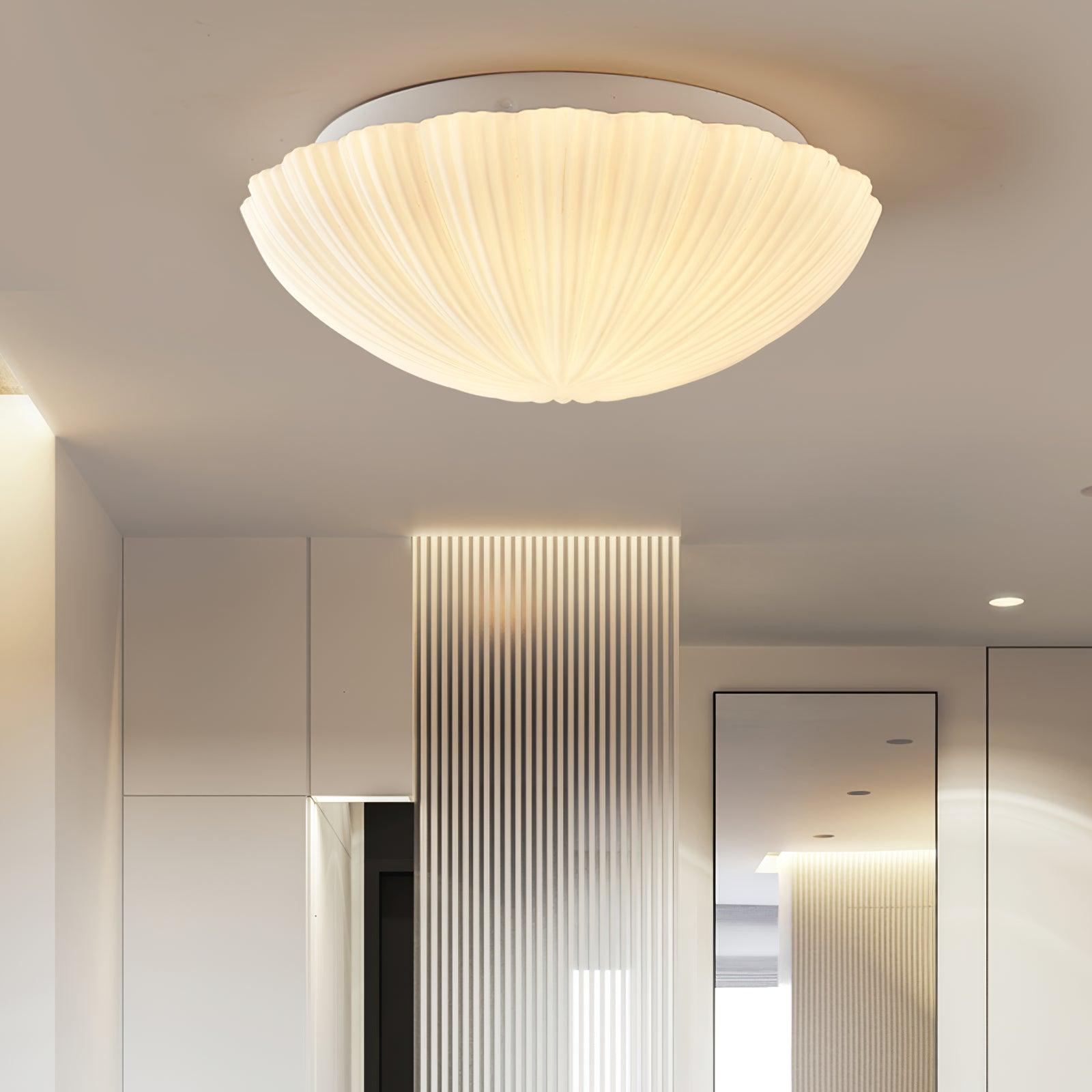 elegant-modern-round-glass-seashell-flush-mount-led-ceiling-lamp-for-indoor-spaces