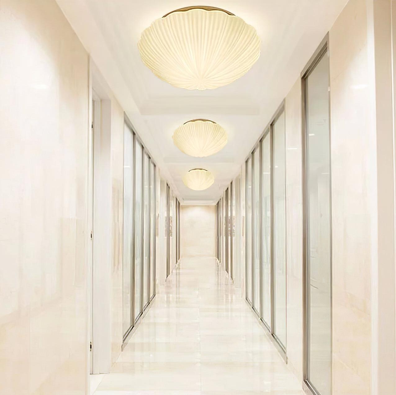 elegant-modern-round-glass-seashell-flush-mount-led-ceiling-lamp-for-indoor-spaces