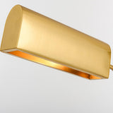 Modern Geometric Crystal Table Lamp with Gold Metal Shade for Bedside or Desk
