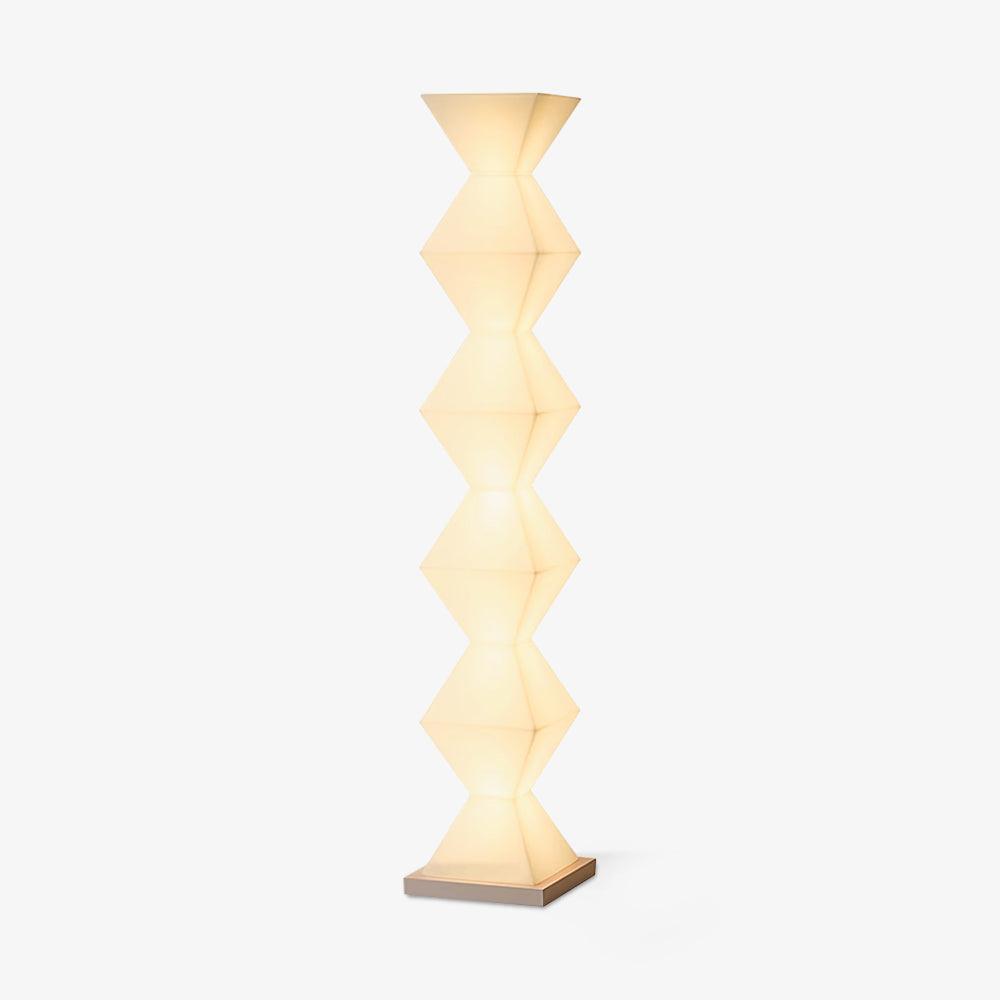 Modern Minimalist Dickson LED Torchiere Floor Lamp with Glass Shade for Living Room