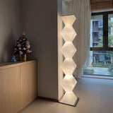 Modern Minimalist Dickson LED Torchiere Floor Lamp with Glass Shade for Living Room