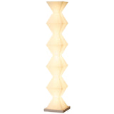 Modern Minimalist Dickson LED Torchiere Floor Lamp with Glass Shade for Living Room