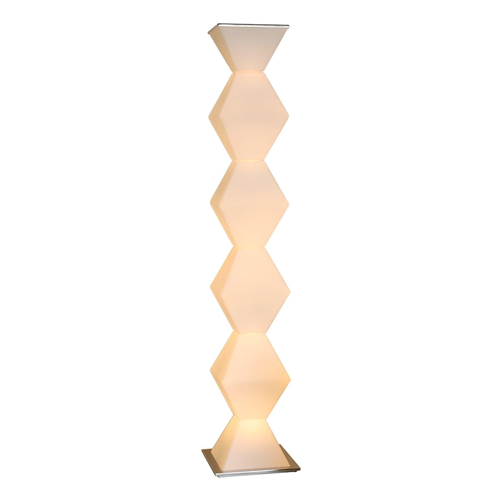 Modern Minimalist Dickson LED Torchiere Floor Lamp with Glass Shade for Living Room