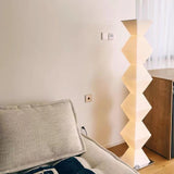 Modern Minimalist Dickson LED Torchiere Floor Lamp with Glass Shade for Living Room
