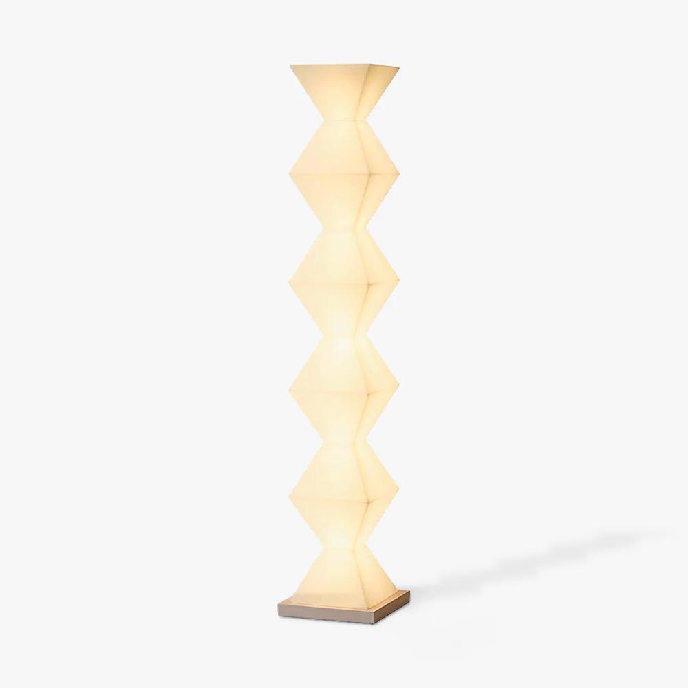 Modern Minimalist Dickson LED Torchiere Floor Lamp with Glass Shade for Living Room