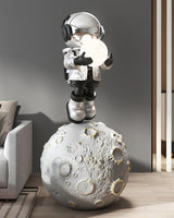 Modern Astronaut Diver LED Floor Lamp with Built-in Battery for Creative Space Theme Decor