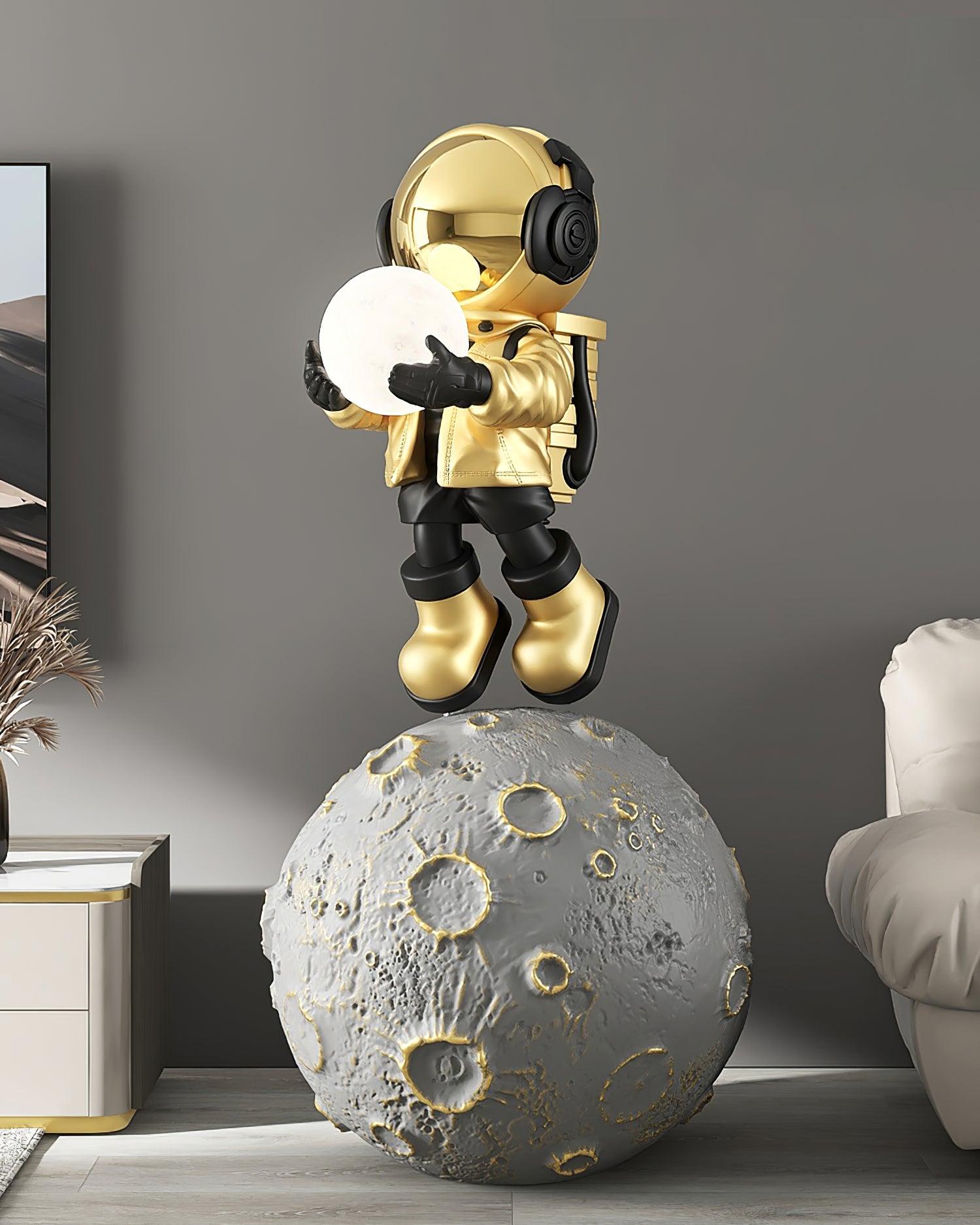 Modern Astronaut Diver LED Floor Lamp with Built-in Battery for Creative Space Theme Decor