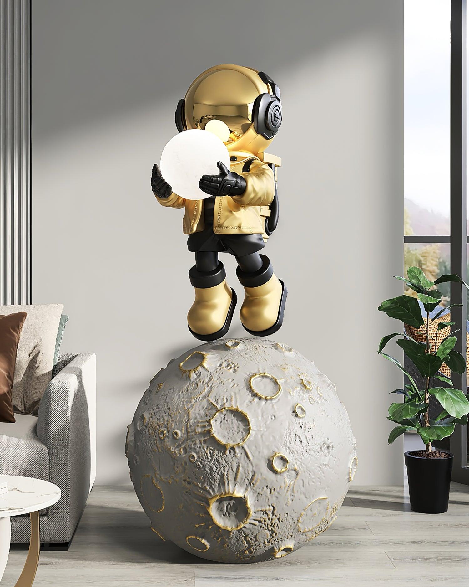 Modern Astronaut Diver LED Floor Lamp with Built-in Battery for Creative Space Theme Decor