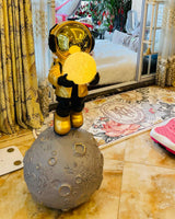 Modern Astronaut Diver LED Floor Lamp with Built-in Battery for Creative Space Theme Decor