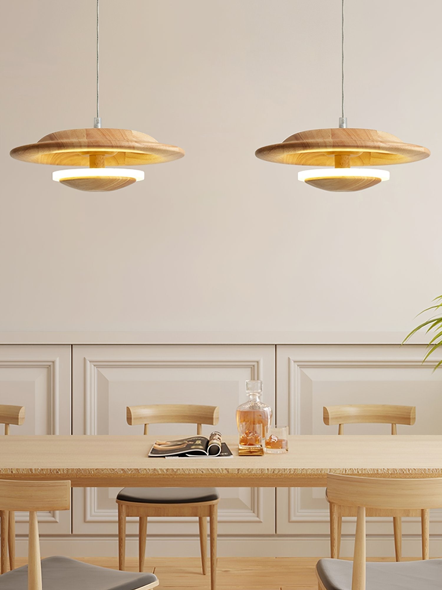 modern-solid-rubber-wood-dome-pendant-lamp-with-integrated-led-lighting