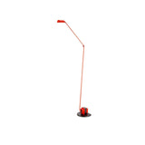 Dynamo Adjustable Arm LED Floor Lamp with Rotating Metal Diffuser and Cylindrical Base Standing Light