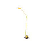 Dynamo Adjustable Arm LED Floor Lamp with Rotating Metal Diffuser and Cylindrical Base Standing Light
