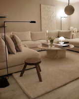 Dynamo Adjustable Arm LED Floor Lamp with Rotating Metal Diffuser and Cylindrical Base Standing Light
