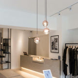Modern Multi Head Glass Sphere LED Pendant Light for Restaurant and Home Decor