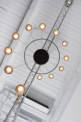 Modern Multi Head Glass Sphere LED Pendant Light for Restaurant and Home Decor